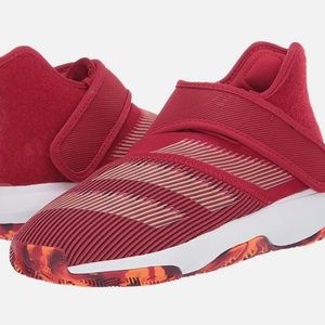 Adidas Boys Harden Basketball Shoes Power Red Orange EF3602 Size 6.5